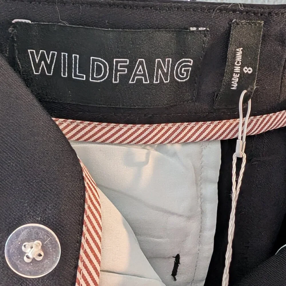 NWT Women's Black Wildfang Empower Slim Crop Pant Sz 8 - Picture 3 of 6